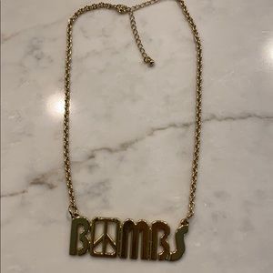 Hippie peace necklace